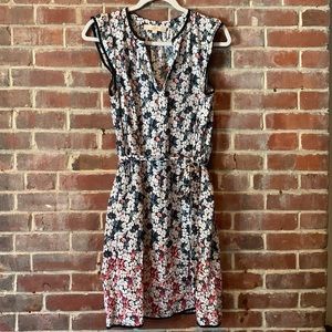 Floral LOFT Midi V Neck Dress MP